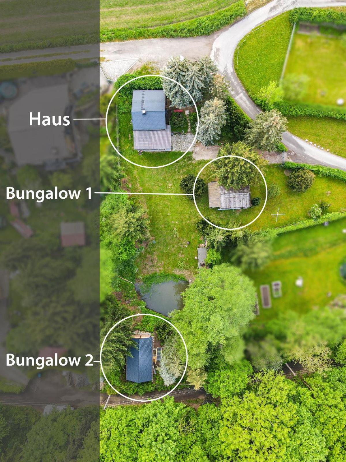Waldfrieden Bungalow Garnsdorf Esterno foto